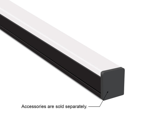 GL LED Skinny Dome YD-1418 Black Aluminum Channel with Milky Diffuser offers smooth, even light distribution in a streamlined profile. Built from high-quality anodized aluminum, it provides excellent heat management and strength for LED lighting installations.