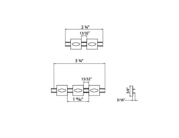 Aluminum Channel SQUARE DOME Accessories - YD 1604 Metal Clip (pc)