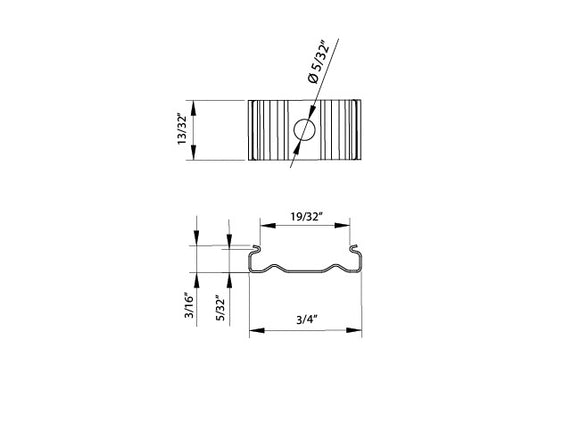 Aluminum Channel FLEX FLAT Accessories - YD 1806 Metal Clip (pc)