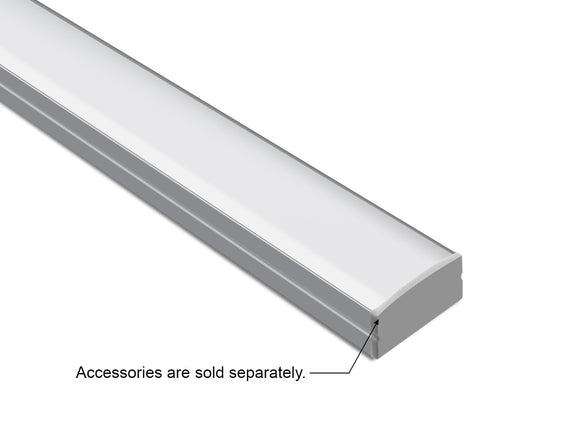GL LED Wide Flat YD-2002 Aluminum Channel with Milky Diffuser offers balanced, diffused illumination and a sturdy wide-body construction. Ideal for large LED strip installations, it combines superior heat management with professional-grade reliability.