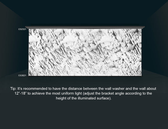 2321 wall washer LED lights can create different lighting effects based on the distance from the wall.