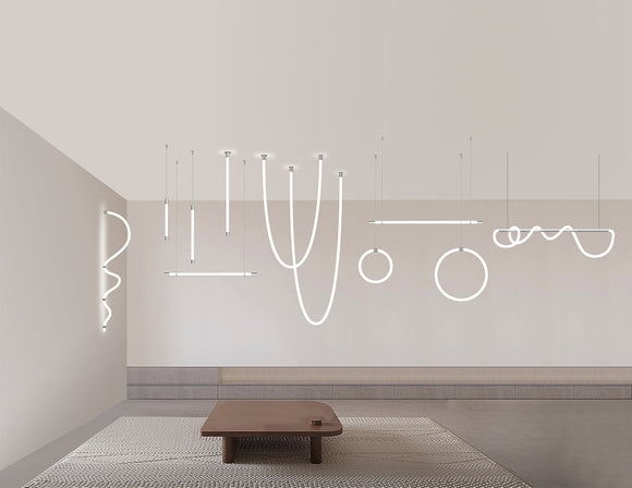 360° LED Neon Flex - Hoisting of Metal Pipes - Single Color - Dry Location - 12V