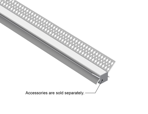 GL LED Inside Corner BY-5026 Aluminum Channel with Milky Diffuser delivers uniform illumination in interior corners and junctions. Constructed from anodized aluminum for superior heat management and durability, it’s perfect for seamless integrated LED corner lighting.
