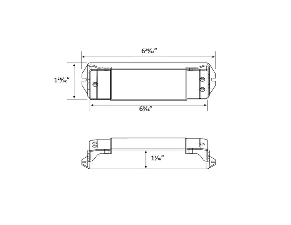 Dimensions of ALC EV4 Amplifier.