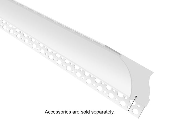 GL LED Wash Recess GLQ-9758 Silver Aluminum Channel with Milky Diffuser provides smooth, wall-washing illumination in a recessed linear profile. Made from high-quality anodized aluminum for superior heat dissipation and durability, it’s ideal for modern architectural LED lighting designs.