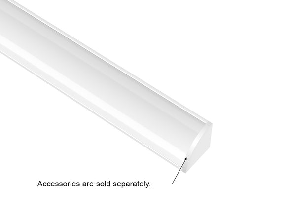 GL LED Round Corner S GLQ-1616 White Aluminum Channel with Milky Diffuser delivers soft, even light output and a clean, contemporary look. Constructed from durable anodized aluminum for superior thermal control, it’s ideal for bright, polished LED lighting projects.