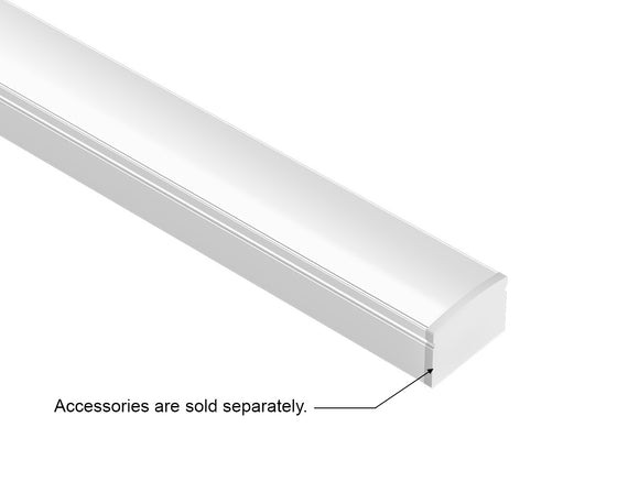 GL LED Slim Flat SL GLQ-1711 White Aluminum Channel with Milky Diffuser features a clean anodized design for gentle, even light distribution. Crafted for superior heat dissipation and reliability, it’s ideal for modern LED strip lighting projects with a polished, professional finish.