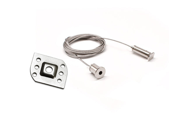 Aluminum Channel BENDABLE35 Accessories - GLY 2425 Suspension Kit - Silver (pair)