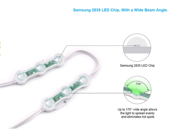 LED Module Light - Single Color - Green (200pcs/bag)