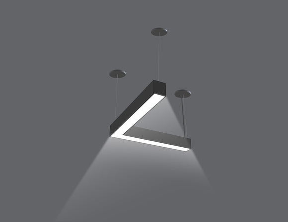 LED Linear Light - L8070 - Honeycomb Lens - L Shape