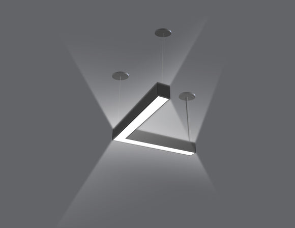 LED Linear Light - L8070 - Honeycomb Lens - L Shape