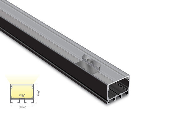 Dimensions of the ES 3021 aluminum channel.