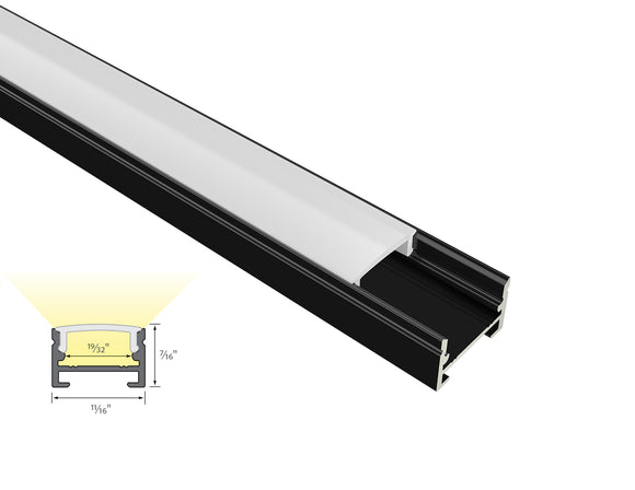 Dimensions of the GLQ 1711 aluminum channel.