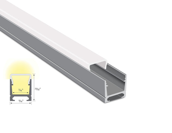 Dimensions of the YD 1418 aluminum channel.