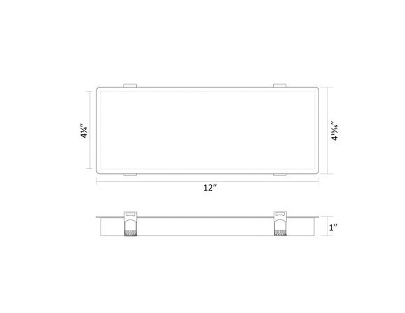 Recessed Power Cover Plate – Metal Mount for In-Wall Power Supplies