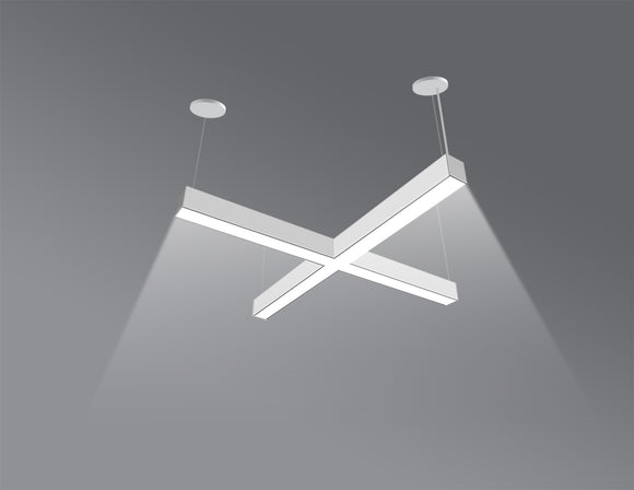 LED Linear Light - L8070 - Honeycomb Lens - X Shape