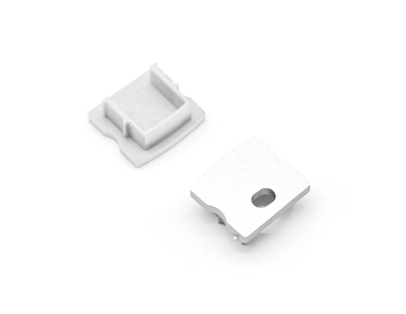 Aluminum Channel SLIM SQUARE Accessories - YD 1202 End Caps (pair)