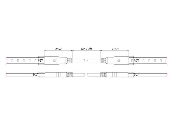 120V LED Strip Light Accessories - Strip Light Jumper