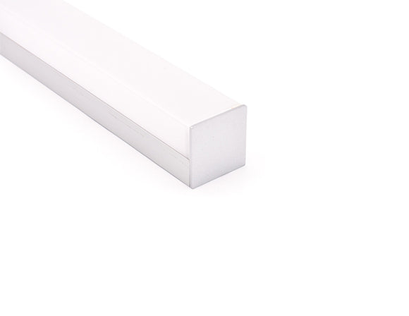 LED aluminum channel ES-2525 end caps are installed on the LED aluminum extrusion ES-2525.