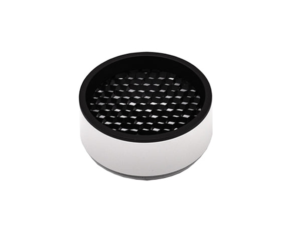 Front view of LED Track Light Accessories - Honeycomb in white color.