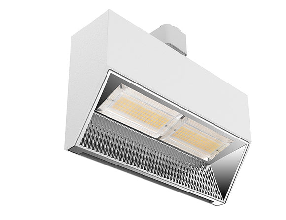 Front view of LED wall washer track light white color