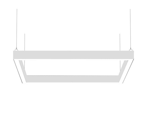 L8456 down light continuous run square-shaped in white