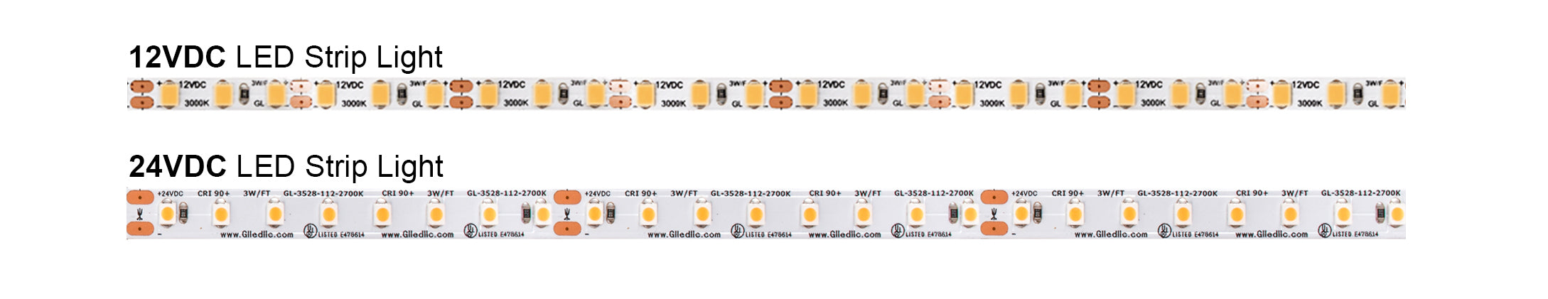 What is the Difference Between 12V and 24V LED Strip Lights?