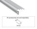 STAIR EDGE - GL 024 Silver Aluminum Channel + Milky Diffuser - 78"-2