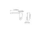 Aluminum Channel STAIR EDGE Accessories - GL 024 End Caps (pair)-2