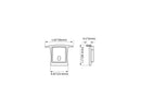 Clearance Aluminum Channel SKINNY RECESS Accessories - GL 031 End Caps (pair)-2