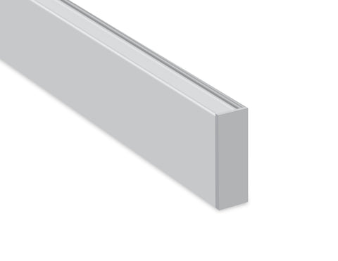 SCONCE-L - GL 049 Aluminum Channel + Milky Diffuser - 78” - 0