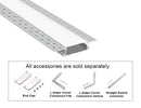 Accessories for the GL 081 aluminum channel.
