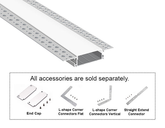Accessories for the GL 081 aluminum channel.