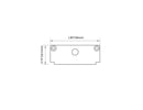 Aluminum Channel WIDE TRIMLESS RECESS Accessories - GL 081 End Caps (pair)-2