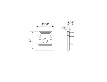 Aluminum Channel WALL WASHER Accessories - GL 085 End Caps (pair) - 0