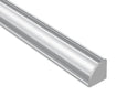 ROUND CORNER-S - YD 1002 Silver Aluminum Channel + Clear Diffuser - 94" - 2