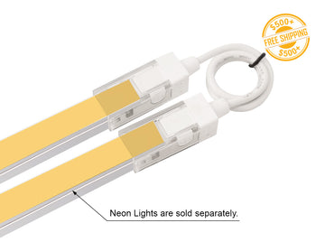 LED Neon Light Top Bend Jumper Connector with cable – in-line bridge connector for linking two neon segments.