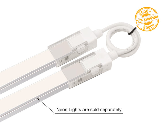 LED Neon Light Top Bend Jumper Connector with cable – in-line bridge connector for linking two neon segments.