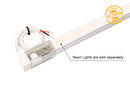 LED Neon Light Side Bend Power Lead – Left Side Feed, cable exiting from the left side for left-direction wiring.