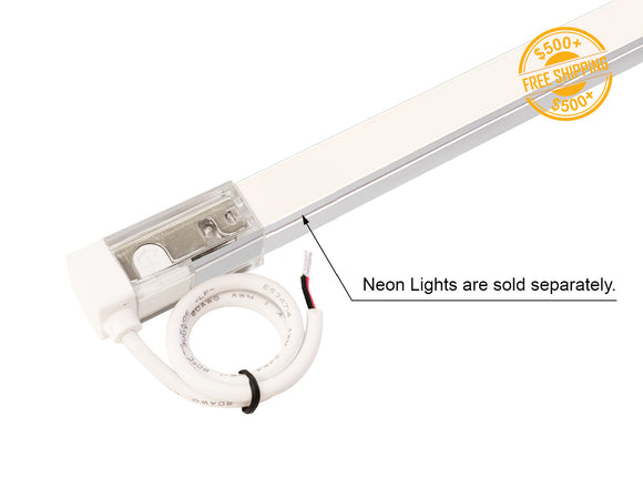 LED Neon Light Side Bend Power Lead – Right Side Feed, cable exiting from the right side for right-direction wiring.