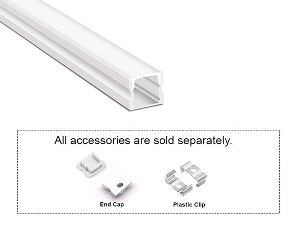GL LED Slim Square YD-1202 White Aluminum Channel with Milky Diffuser offers smooth, consistent light diffusion and a clean, modern profile. Engineered for superior heat dissipation and extended performance, it’s ideal for contemporary LED strip installations.
