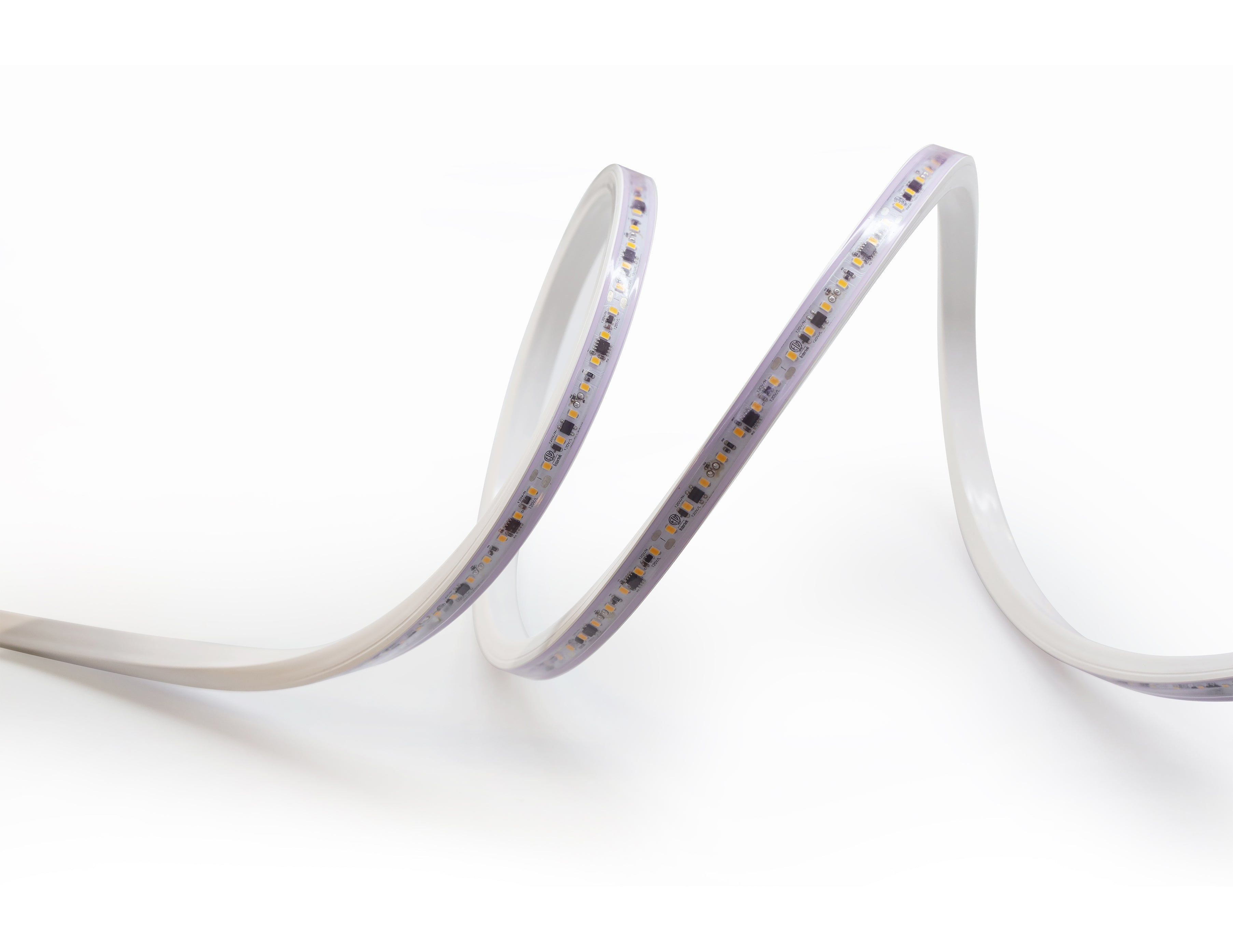 120VAC LED Strip Lights are flexible, suitable for wet locations, and require less maintenance.