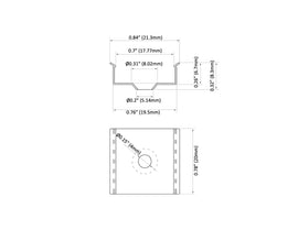 120V LED Strip Light Accessories - Channel Mounting Clip - 0
