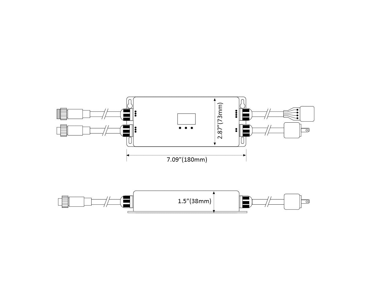 120V RGBW LED Neon DMX Controller | GL LED US LIGHTING