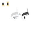 LED Linear Light - L8070 - Milky Flat Lens - 1/4 Circle - R12"-1