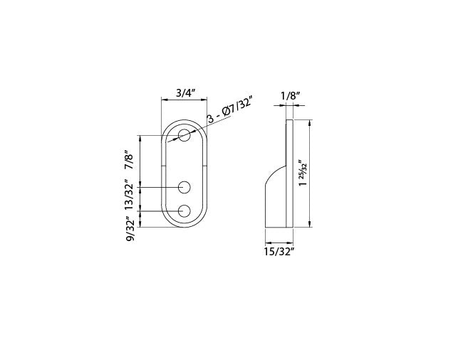 Aluminum Channel CLOTHES RACK Accessories - YD 1401 Hanging Brackets (pair)