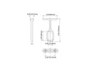 Aluminum Channel CLOTHES RACK Accessories - YD 1401 Hanging Brackets (pair)-2