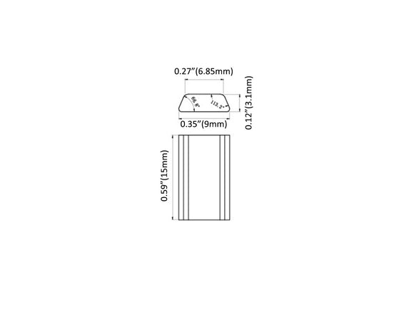 Aluminum Channel SKINNY DOME Accessories - YD 1418 Mountings (pc)