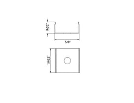 Aluminum Channel SKINNY DOME Accessories - YD 1418 Mountings (pc) - 0