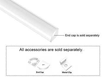 GL LED Round Corner S GLQ-1616 White Aluminum Channel with Milky Diffuser offers smooth, diffused lighting with a bright, clean profile. Designed for strong thermal performance and lasting build quality, it’s ideal for crisp LED strip lighting in modern interiors.